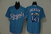 Royals 16 Bo Jackson Light Blue 2020 Nike Cool Base Fashion Jersey Yhua,baseball caps,new era cap wholesale,wholesale hats